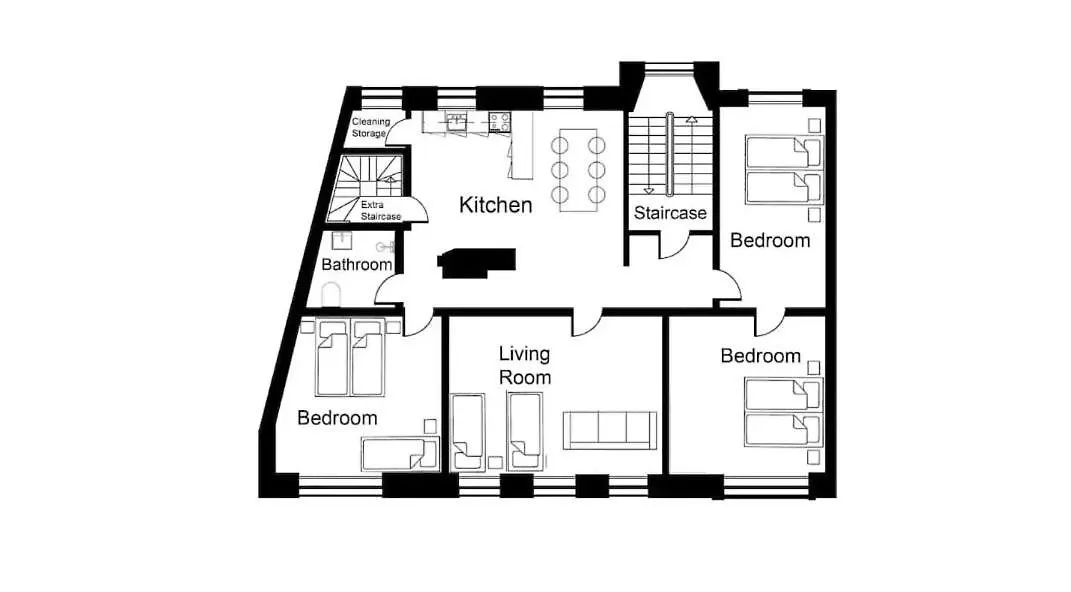 Large Modern Apartments By Meat Packing District In Central Kopenhagen